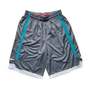 Dri-Fit Nike Basketball Shorts Men’s L Grey Teal Polyester Activewear